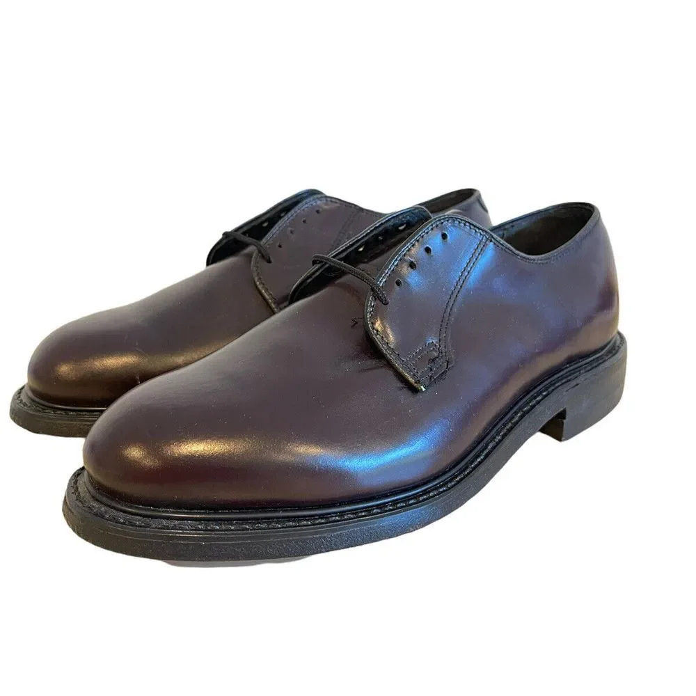 Knapp K160 Brown Leather Dress Shoe Men 7 EE Goodyear GT Oil Proof USA B27 92029
